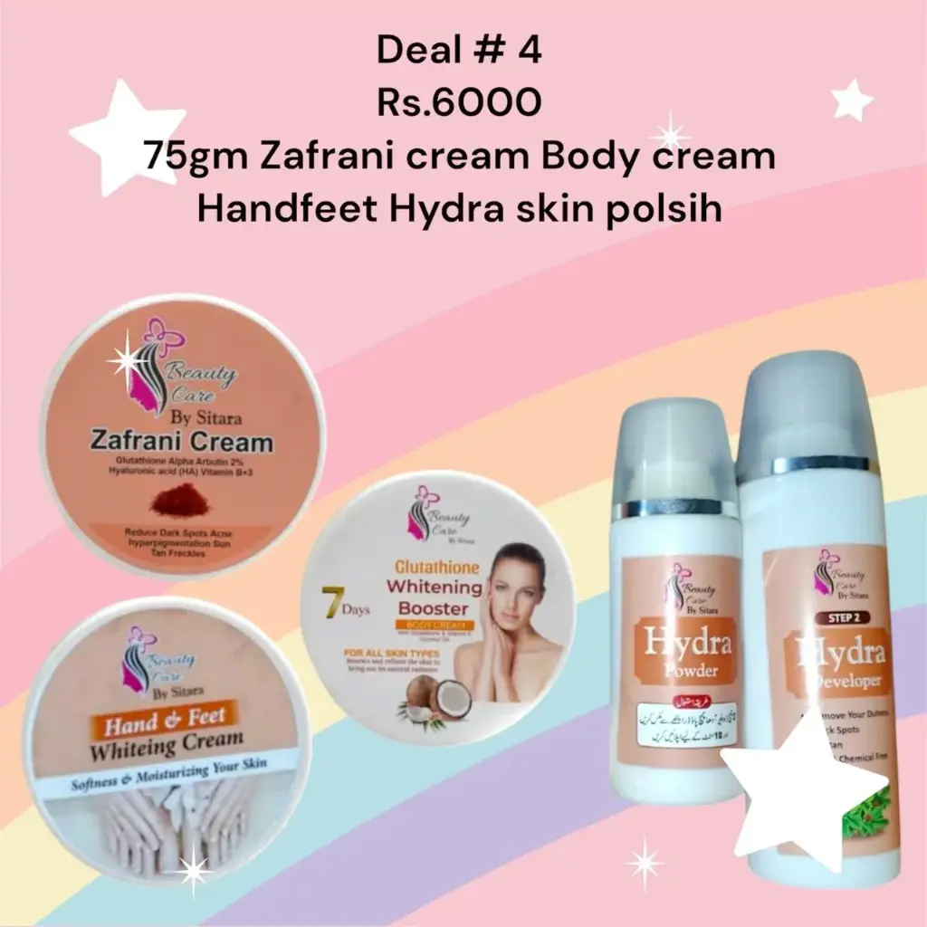 3 creams 75 gram skin polish